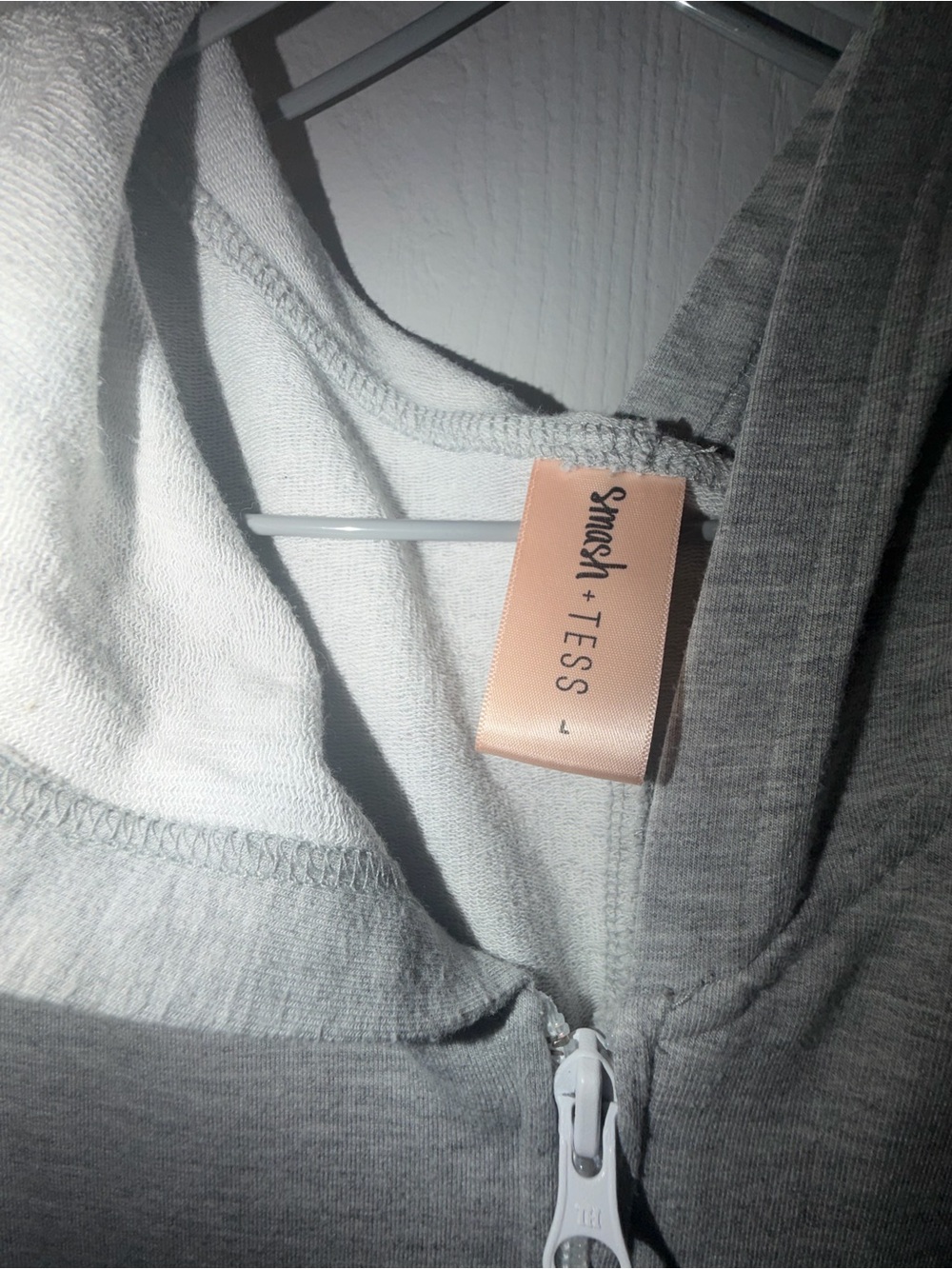 Smash + Tess Gray Zip-Up with Hood